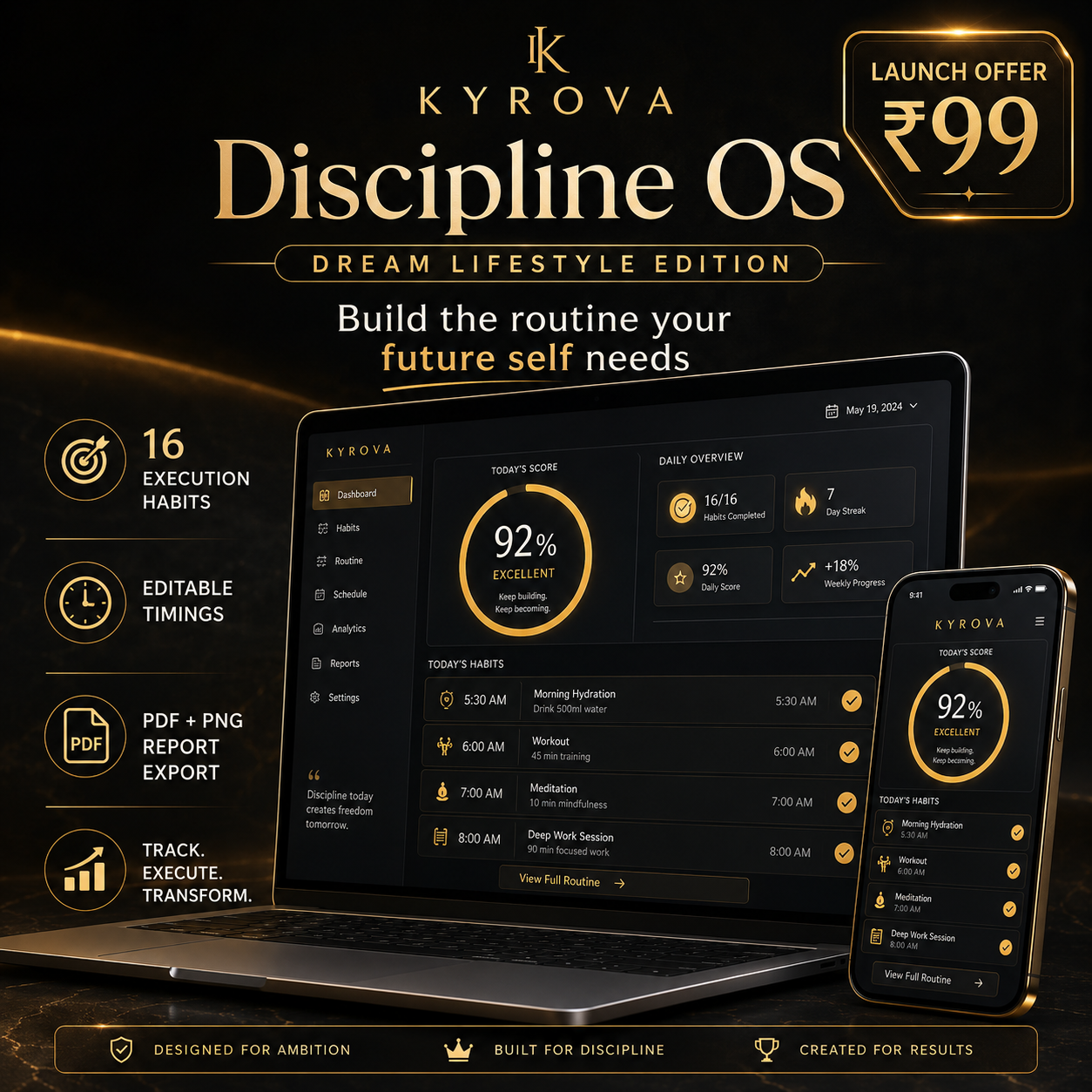 Discipline OS — Rich Lifestyle Edition