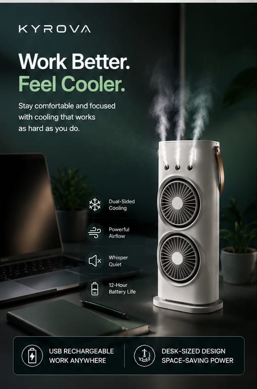 Arctic Breeze Pro- Personal Air Cooler and Mist Fan