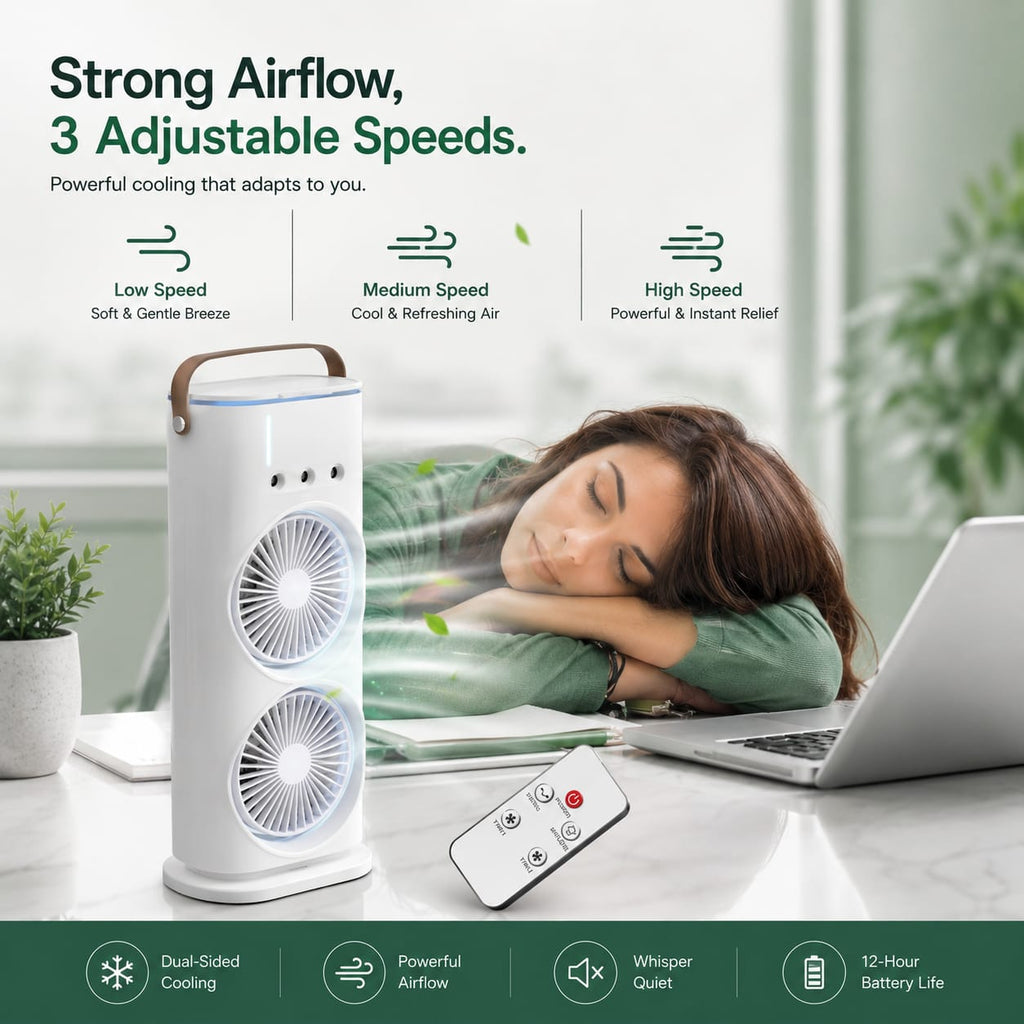 Arctic Breeze Pro- Personal Air Cooler and Mist Fan